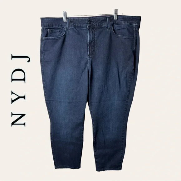 1578. NYDJ‎ AMI SKINNY LEGGING JEANS SIZE 20W DARK WASH IN COLOR - Picture 1 of 10